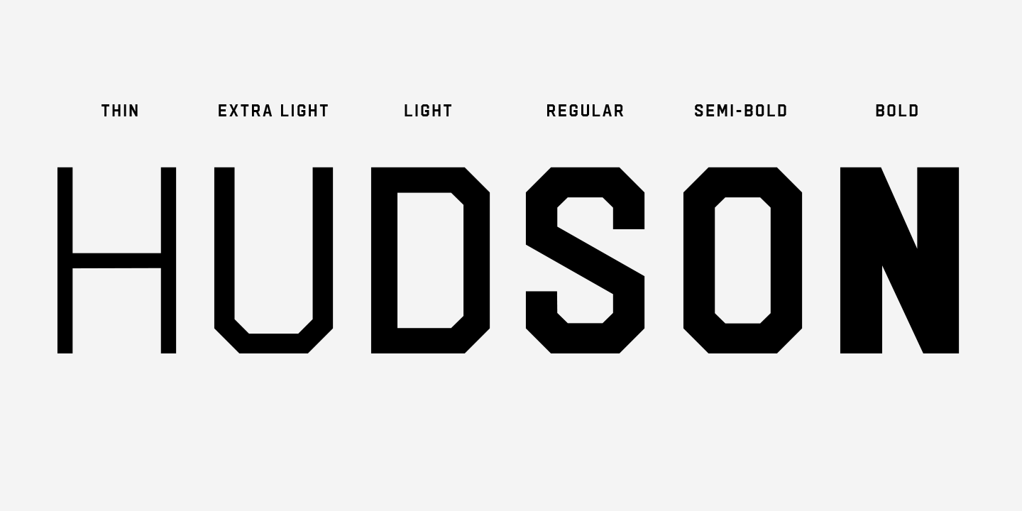 Пример шрифта Hudson NY Pro Light